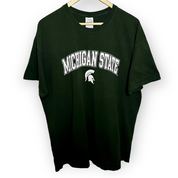 Michigan State Other - Michigan State Spartans Men's Green & White Short Sleeve T-Shirt Sz XL